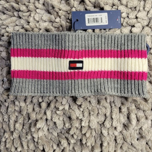 TOMMY HILFIGER WOMENS KNIT SCARF ROUND - Picture 5 of 11